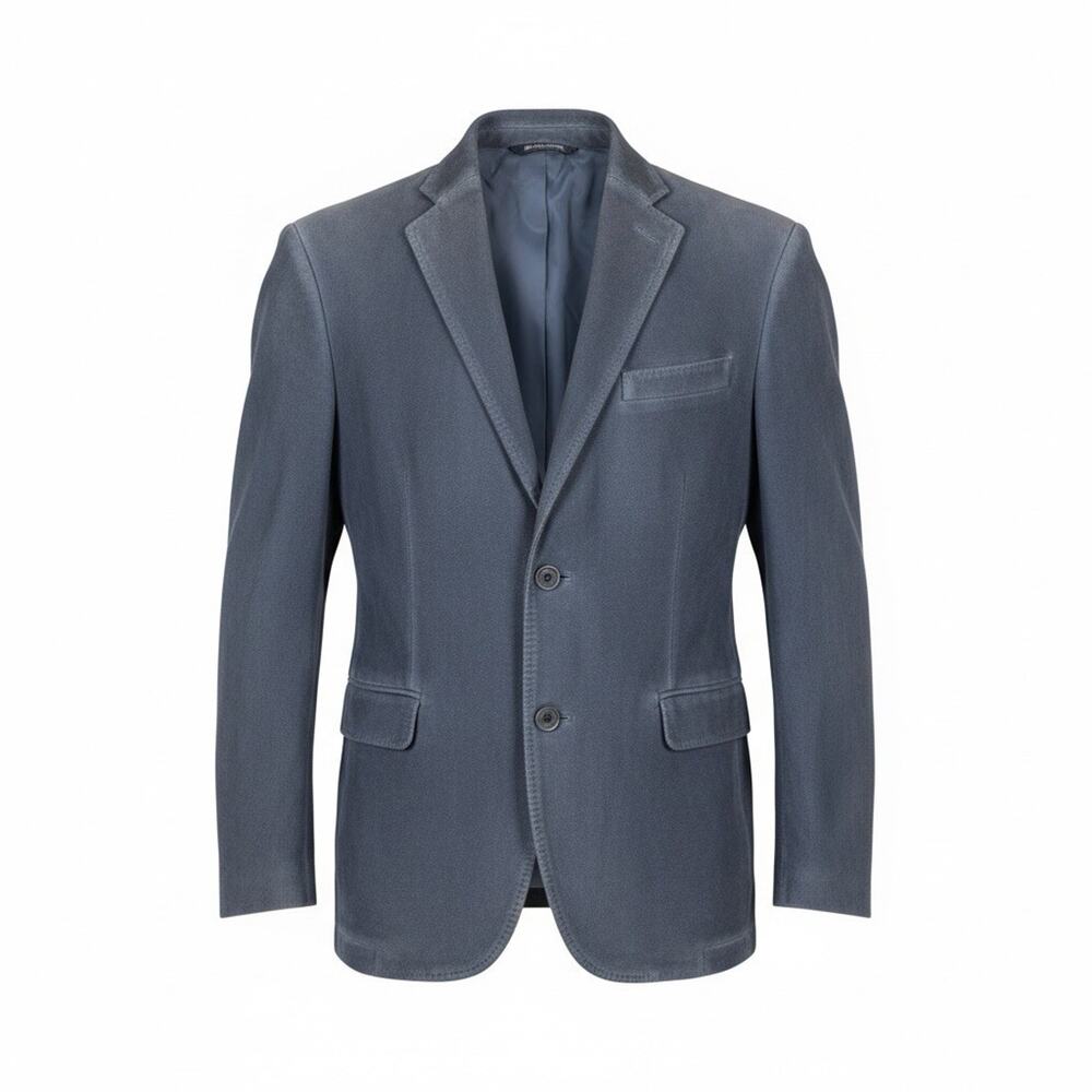 Zara Man Men's Gray Textured Knit Two Button Jacket Blazer Size US 40/EU 50